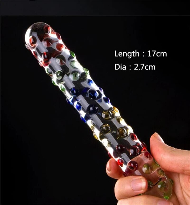 Kristallglas Dildo Analperlen Anusstecker Masturbator Perséinleche Massager G-Punkt Stimulatioun Erwuesse Sexspillsaachen Fir Fraen ST222_voghion.com