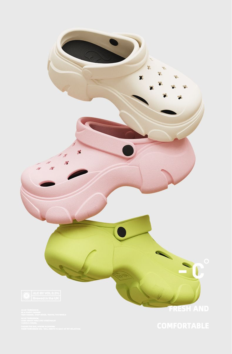 Schonglach Summer, EVA Nei Heemdekoratioun mat héijen Heels E Gefill vu Steppen Kot, Anti-Rutsch, an d'Droen vu Sandalen op der nti nd_voghion.com