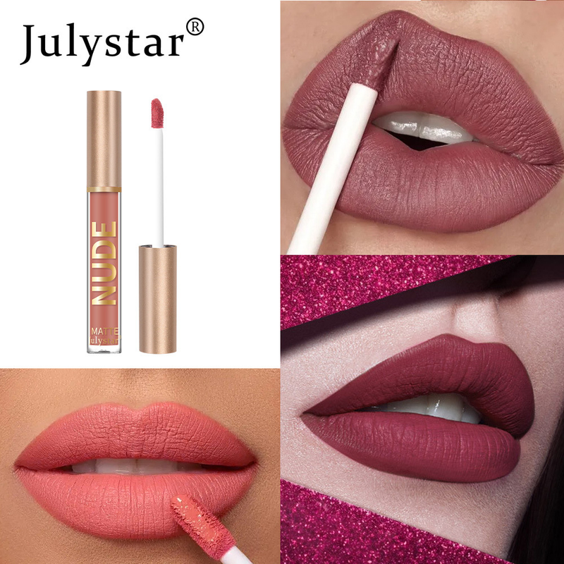 Makeup matte velvet, fading gloss, natural and long-lasting three-dimensional, non stick to cup lip gloss lipstick_voghion.com