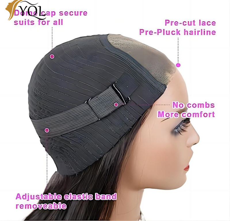 hot selling Glueless Bob Wig Ready To Wear Straight Transprent 4x4 Lace Closure Wigs For Women Human Hair_voghion.com