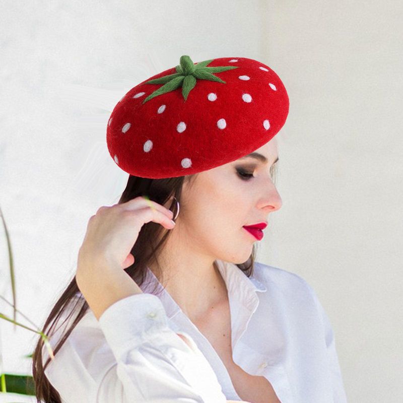 Cappello di lana alla moda, accessorio per costume, berretto da tassista, berretto da giornalaio_voghion.com