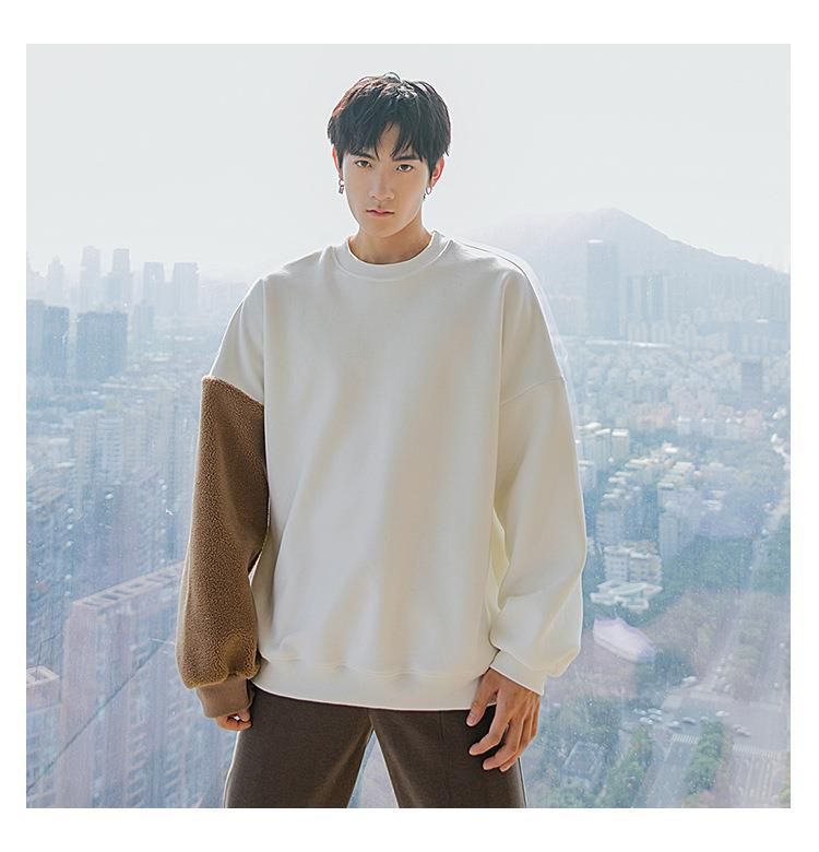 Maglione da uomo in lana di agnello con ricamo floccato, stile casual, con orsetto, a maniche lunghe, in vendita direttamente dalla fabbrica, autunno e inverno_voghion.com