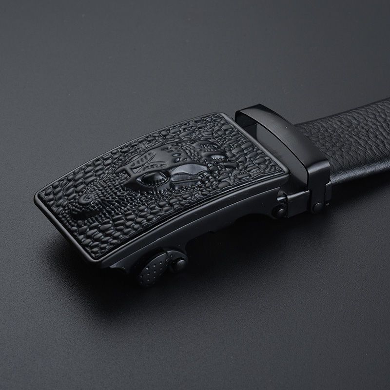HOT DINISITON Men's Automatic Crocodile Pattern Buckle Fashion High Quality Leather Belt_voghion.com