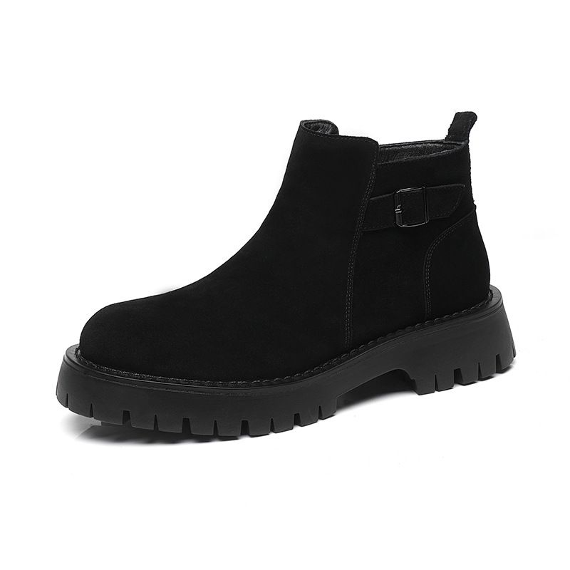 Martin Boots Tooling Koreanische Version Herren Chelsea Boots Herren rutschfeste Windleder Herren Mid-Top Lederschuhe_voghion.com