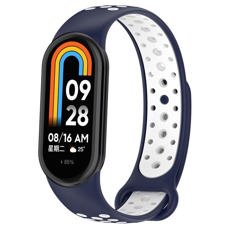 Soft Silicone Strap For Xiaomi Mi Band 9 8 Breathable Sport Bracelet Wristband Belt For MiBand 9 Miband8 Replacement Watchband_voghion.com