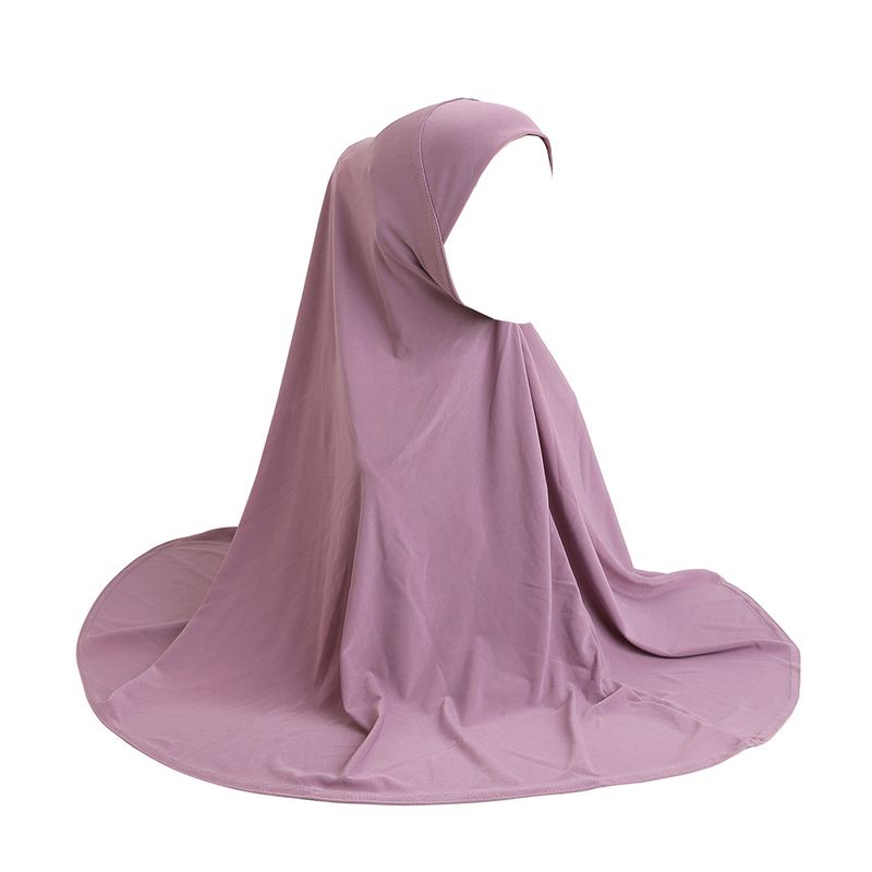 Semplice grande sciarpa di garza tinta unita piatto leggero cappuccio malese cappello arabo H023_voghion.com
