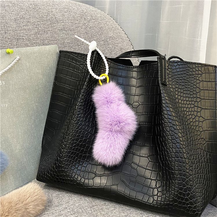 Taschenanhänger, gedrehter Knoten, süßes Mädchen, Süßigkeitenfarbe, Plüsch, Auto-Schlüsselanhänger, Taschenanhänger, Handyhülle, Zubehör, Geschenk_voghion.com