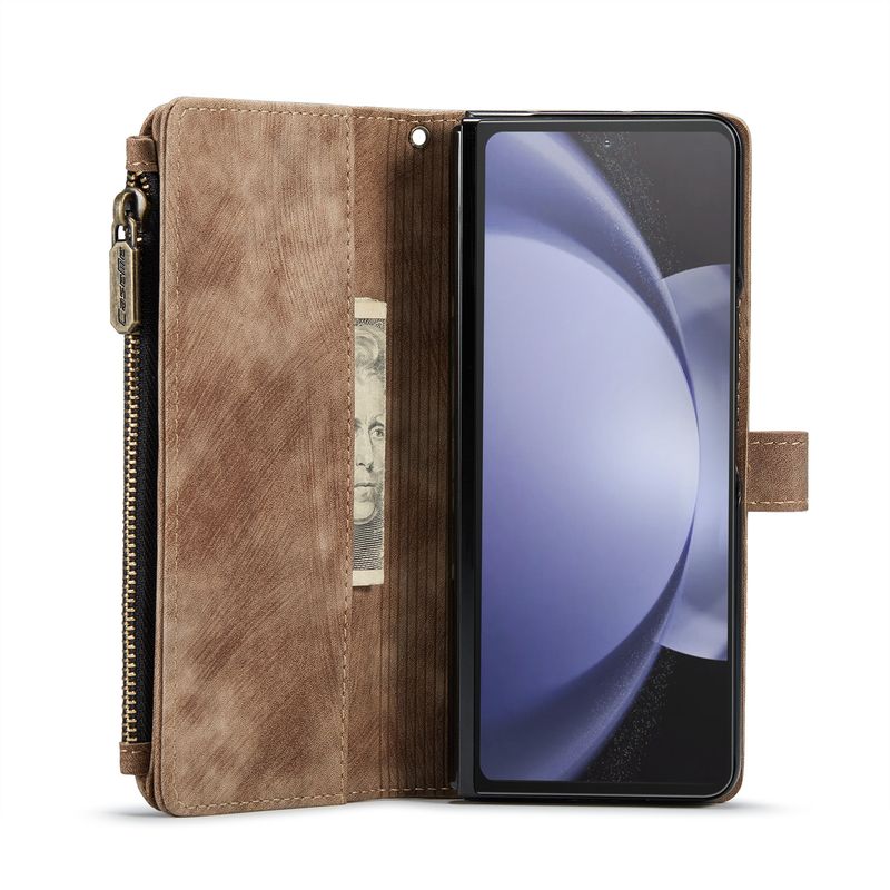 Étui en cuir pour téléphone portable Samsung Z Folder 6, étui de protection à rabat, résistant aux chutes, carte Z Folder 5_voghion.com