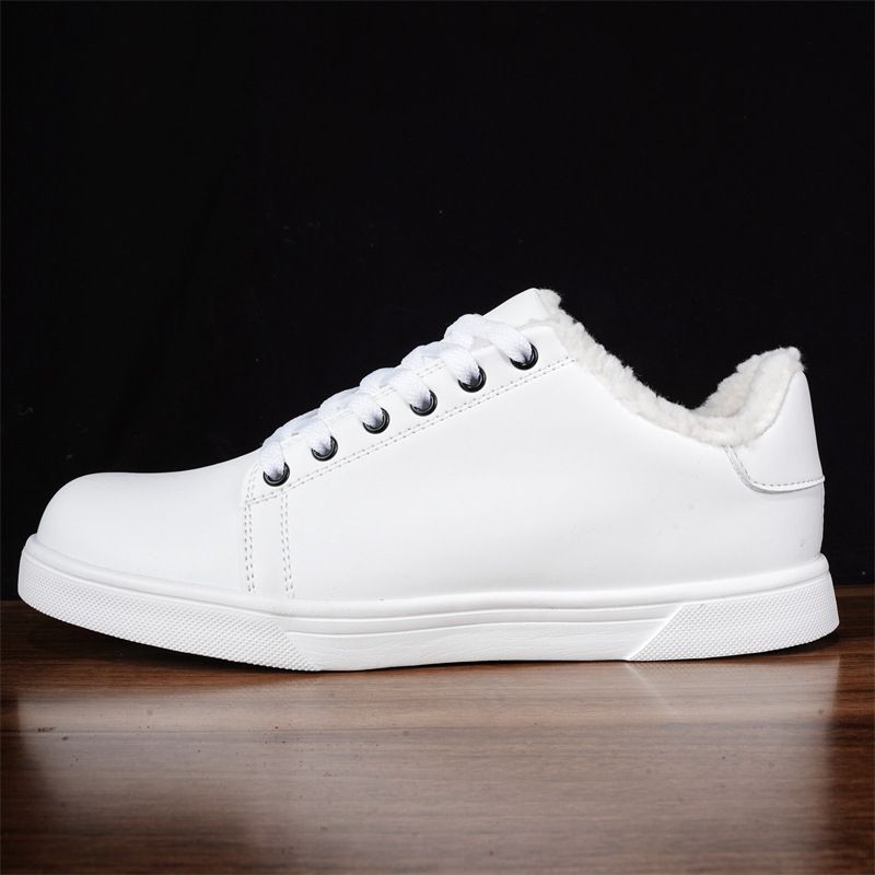 Neu Putian Weiße Turnschuhe Unisex Fleece-Gefüttert Modische Casual Herren Sport_voghion.com