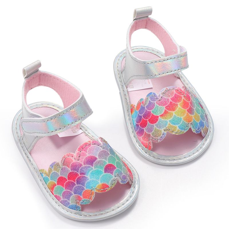 Mutter & Kinder Neue sommer baby schuhe 0-6 monate Klett meerjungfrau baby mädchen sandalen baby schuhe Krabbelschuhe_voghion.com