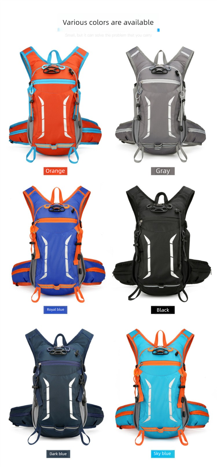 Cross-border Trendy Outdoor Backpack Multifunctional Waterproof Cycling Hiking Mountaineering Design Running Trail Dual_voghion.com