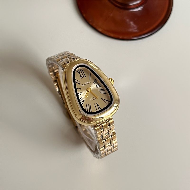 TK Hot-Selling Steel Band Snake Head Niche Light Luxury High-End Quartz Women's Watch_voghion.com