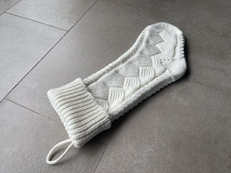 Knitted Christmas socks, yarn gift candy decoration bags, large banquet woven hanging accessories, socks and supplies_voghion.com