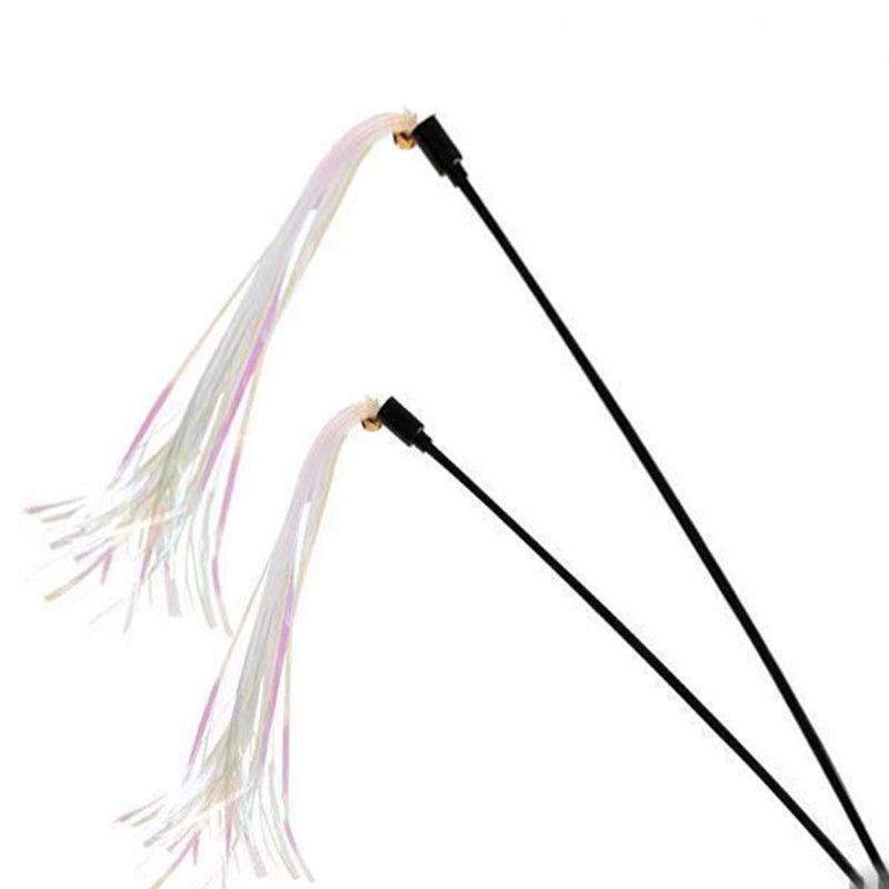 Jouet pour chat coloré en papier couineur de sept couleurs avec clochette sonore_voghion.com