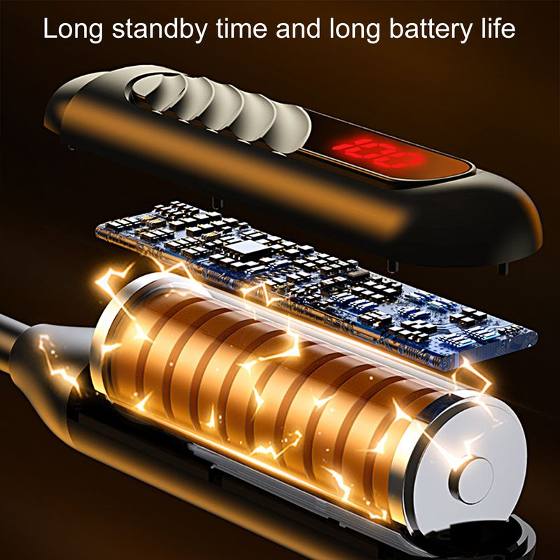 BT-8 Drahtlose Ohrhörer HiFi Intelligente Lärm Reduktion LED Digital Display Bluetooth-kompatibel 5,3 Neckband Stereo_voghion.com