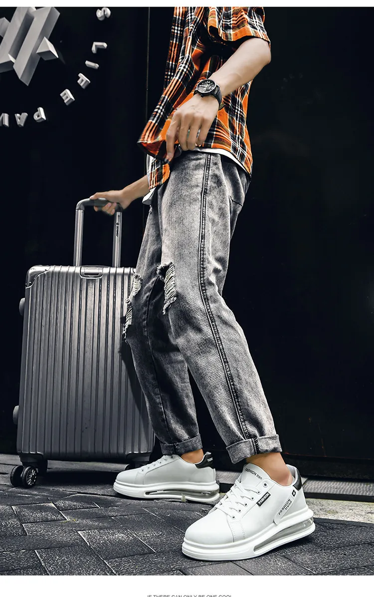 Height Increasing Fashion Brand Sneakers Men Casual Soft Comfortable Pu Leather Breathable Flats Shoes for Man tenis_voghion.com