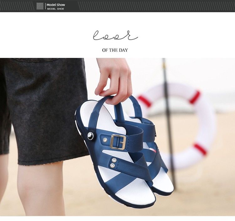 Ciabatte da spiaggia infradito da uomo, comode e comode, per guida all'aperto, sandali estivi antiscivolo, casual_voghion.com