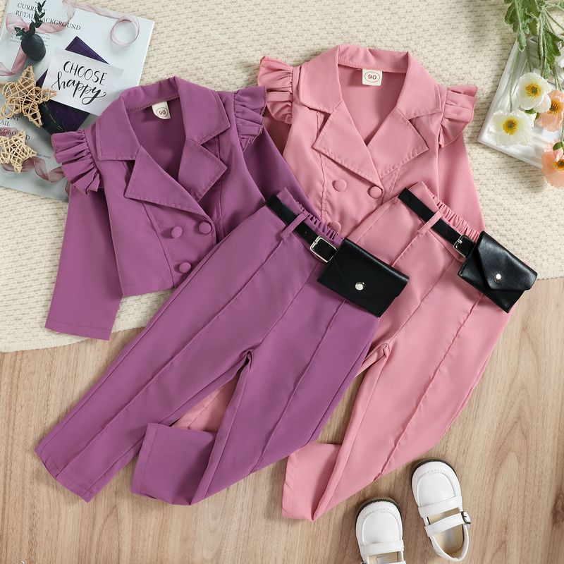 Mother&Kids Completo casual per bambini, camicia a maniche lunghe e pantaloni con marsupio_voghion.com
