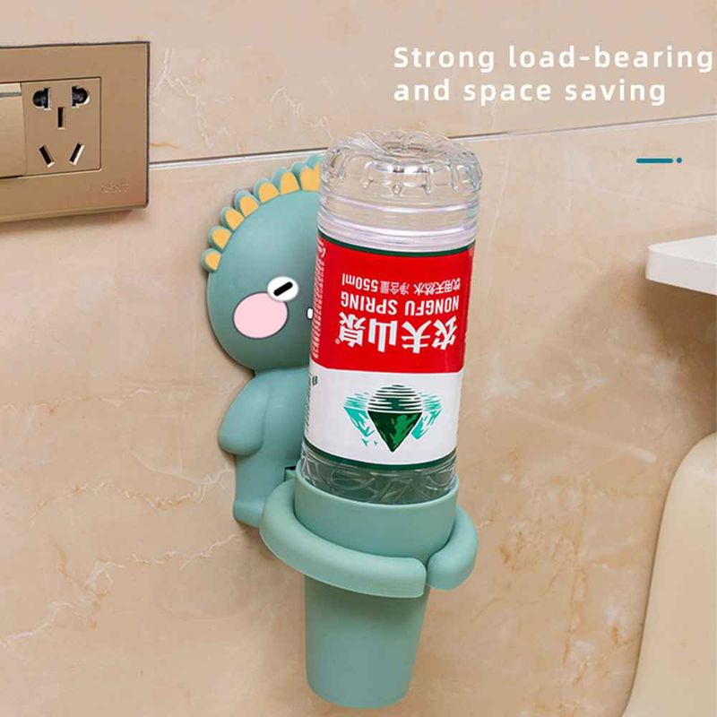 Porta spazzolino da denti per bambini, mensola da parete per neonati, tazza per collutorio, set per lavaggio di tazze per spazzolino da denti con simpatici cartoni animati_voghion.com