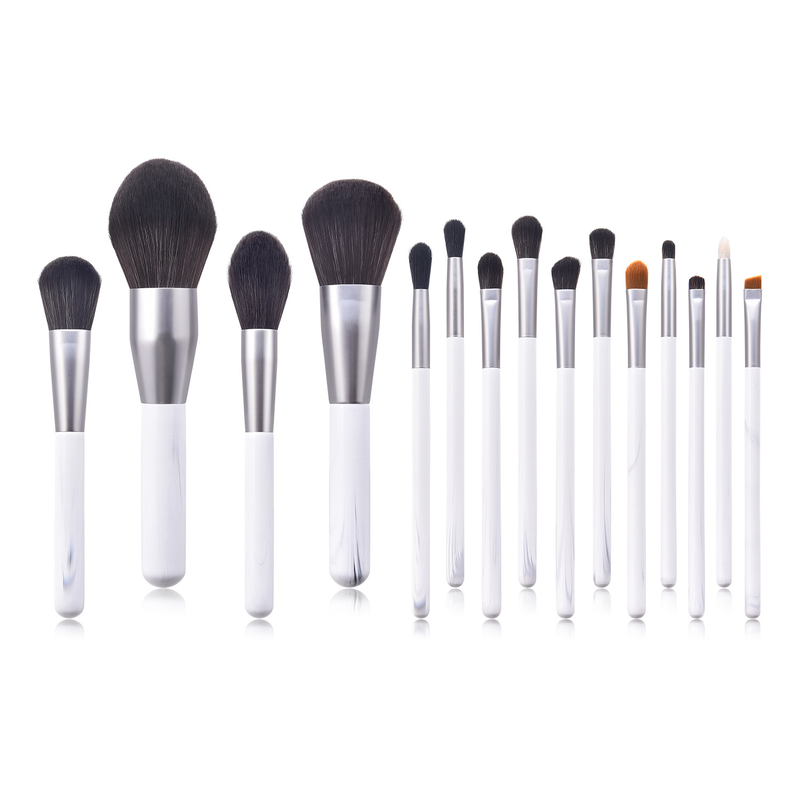 Set di pennelli per trucco da 15 pezzi Yuncai Ink Jiangnan Pennello per cipria Pennello per fard Strumenti per trucco _voghion.com