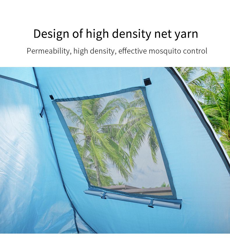 Tenda da spiaggia per esterni, con apertura rapida, automatica, pop-up, semplice parasole, baldacchino per il tempo libero sulla spiaggia, con porte e doppie finestre_voghion.com