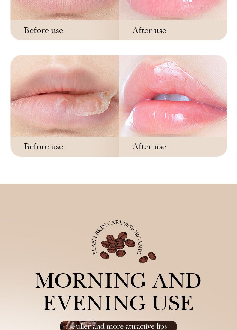 SADOER Coffee Moisturizing Lip Mask (New) 5.8g Care Lip Fading Lip Pattern Moisturizing Moisturizing Lip Mask_voghion.com