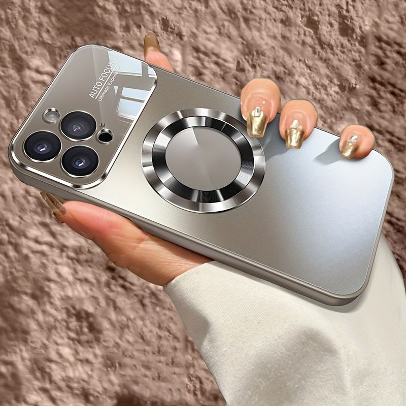 New Matte Titanium Wireless Charging Phone Case Compatible WithFor Iphone 1615 14 1312 11 Pro Max And Includes A Glass Lens Protection Cover_voghion.com