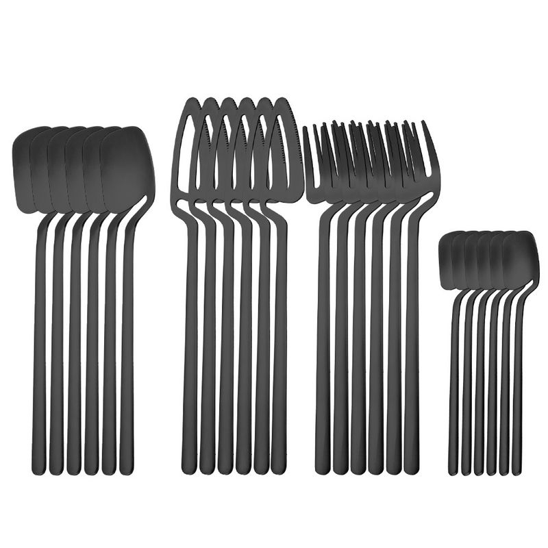 304 Fantasy Coffee Creative viseća šalica, žlica za desert od nehrđajućeg čelika, nož, vilica, žlica, set posuđa od 16/24 dijela_voghion.com