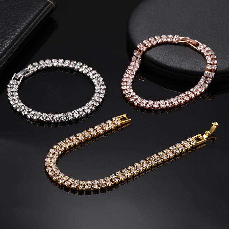 Dame armbåndsur sæt diamantbesat baby's breath armbåndsur + armbånd gavesæt til kvinder_voghion.com