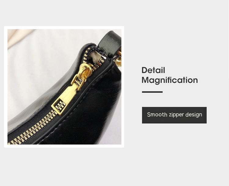 French Semicircular Niche Design Handbag for Women 2024 New High-end Mirror Chain Shoulder Bag Versatile Crossbody Bag_voghion.com