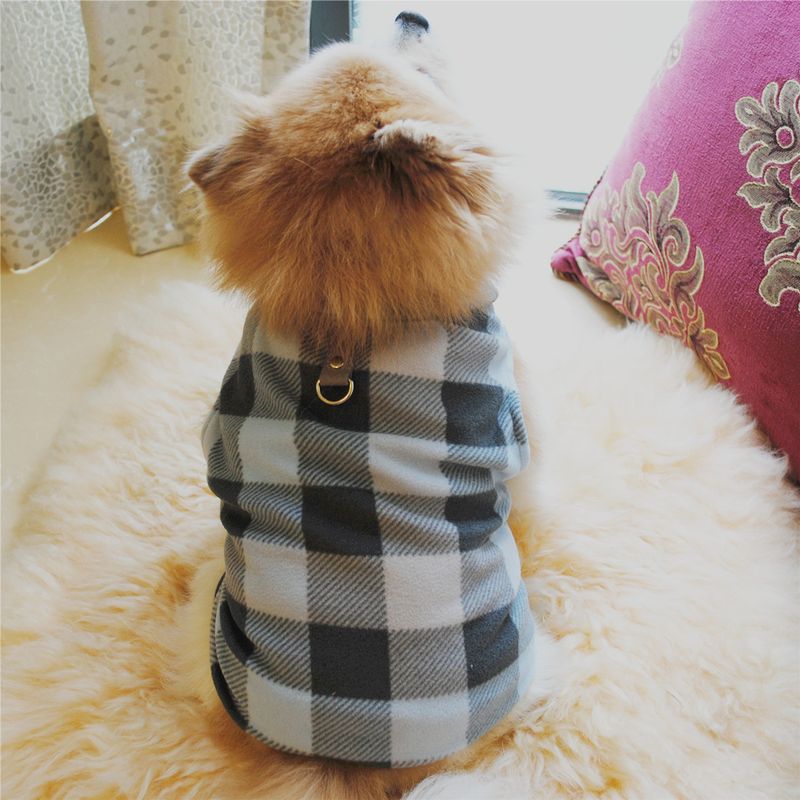Abbigliamento per animali domestici diretto dalla fabbrica, per cani, autunno e inverno, in pile polare, fibbia di trazione, 27 colori brevettati, saranno oggetto di indagine_voghion.com