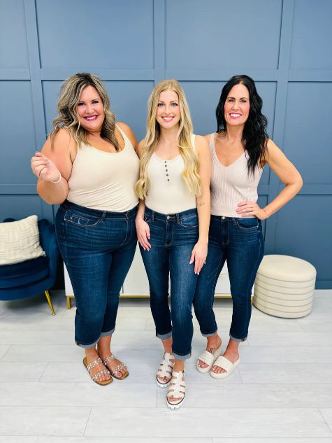 Damkläder Hetaste Skinny Jeans Hög midja bantning Elastisk magkontrollerande rumpa lyftbyxor Hot Girl Style_voghion.com
