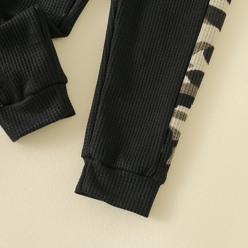 Kid's Clothing new summer boy suits, small and medium sized children's waffle letter camouflage print suits_voghion.com