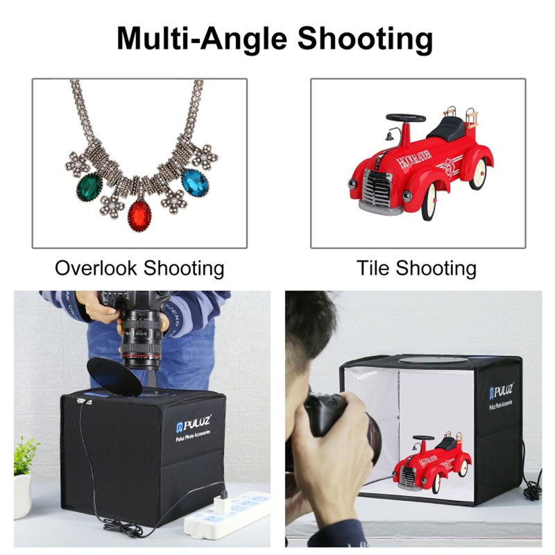 PULUZ Softbox-Set, tragbar, faltbar, Foto-Beleuchtungsmodifikator, Fotografie, neu D0C8_voghion.com