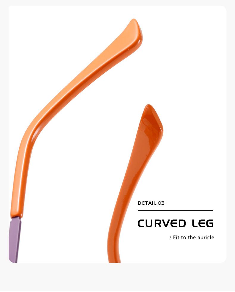 Nouveau style personnalité métal creux grand cadre carré mode Internet célébrité rue tir anti-lumière bleue_voghion.com