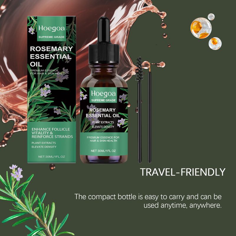 HOEGOA Rosemary Essential Gentle Nourishing Smooth Scalp Massage Daily Hair Care Essence Oil_voghion.com