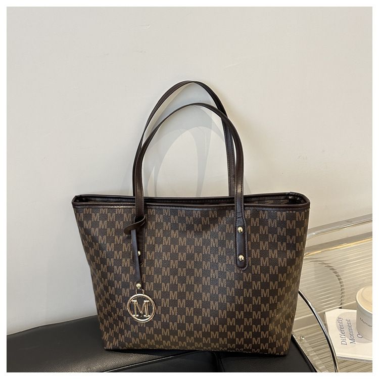 Borsa da ascellare grande da donna Do&thin - Borsa a tracolla alla moda per lavoro e uso quotidiano, morbida pelle PU con doppi spallacci_voghion.com