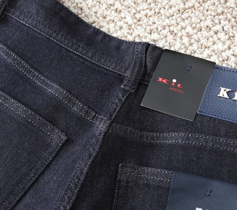 Red Label KIT High-Quality European Brand Men's Jeans Autumn Winter New Cotton Daily Commuting Versatile Slim Straight_voghion.com