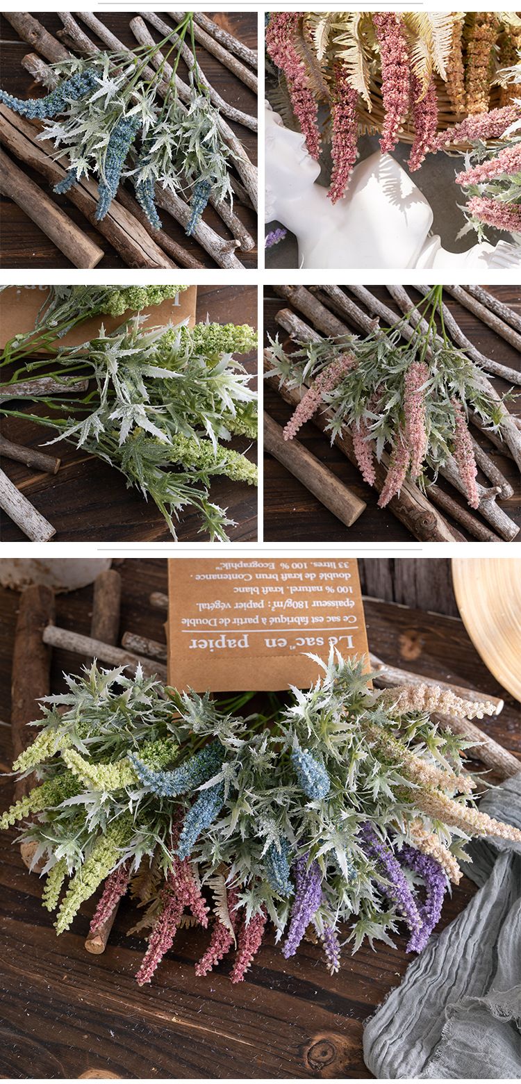 Meidai Sage Wedding Artificial Flower Manufacturer Artificial Flower Green Plant Wholesale Decoration INS Style Cross-border CL10004_voghion.com