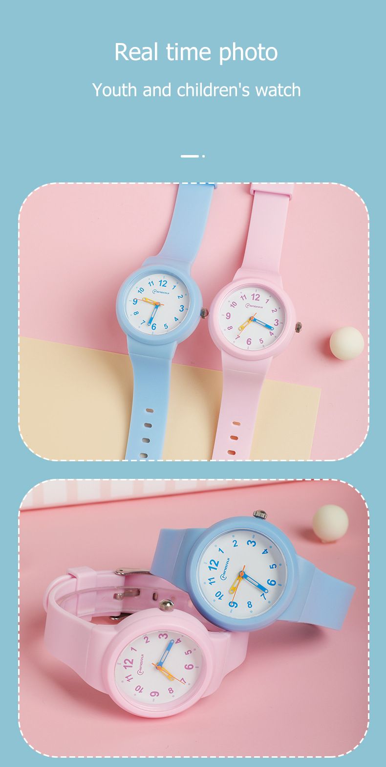 Relógio infantil UTHAI CA03 para crianças de 3 a 12 anos, moderno, simples, esportivo, confortável, à prova d'água, de alta qualidade e com mecanismo de quartzo._voghion.com
