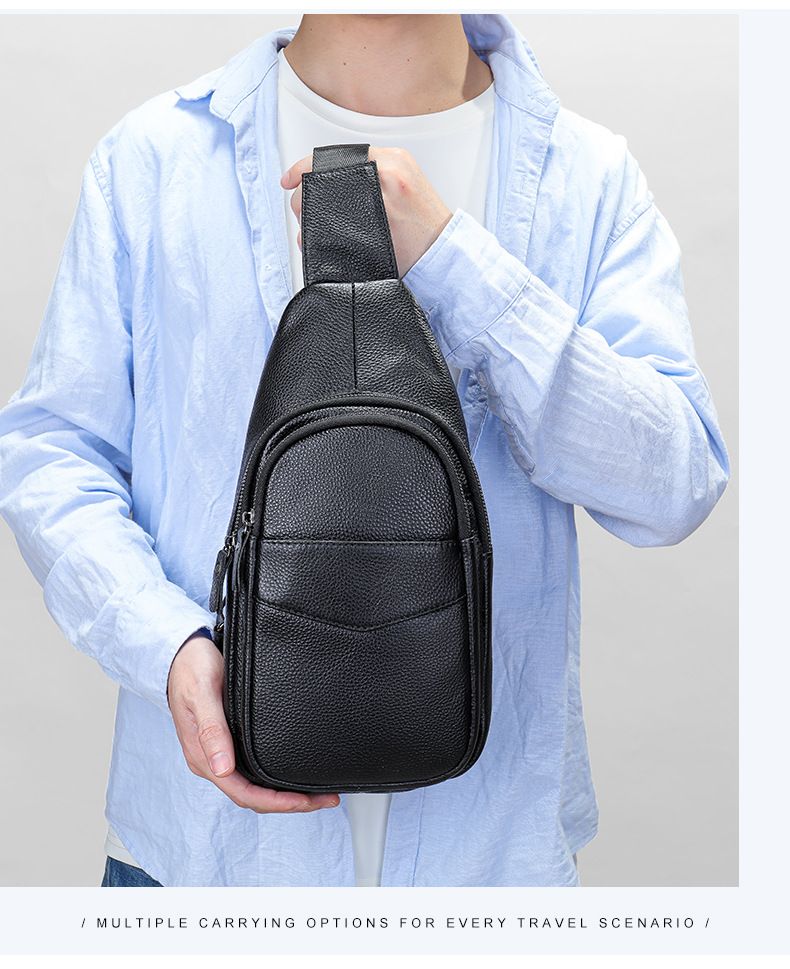 Borsa da uomo in vera pelle, primo strato, borsa a tracolla da uomo in pelle bovina, borsa a tracolla casual e semplice_voghion.com