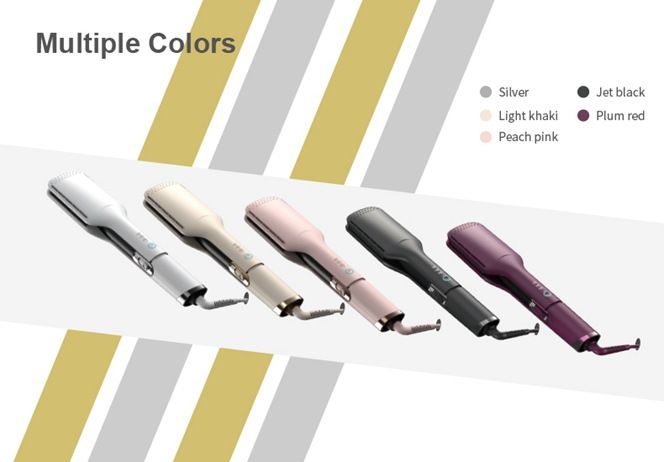 Piastra per capelli professionale in ceramica e tormalina con ioni negativi e funzione di soffiaggio termico - 10 impostazioni di temperatura per tutti i tipi di capelli_voghion.com