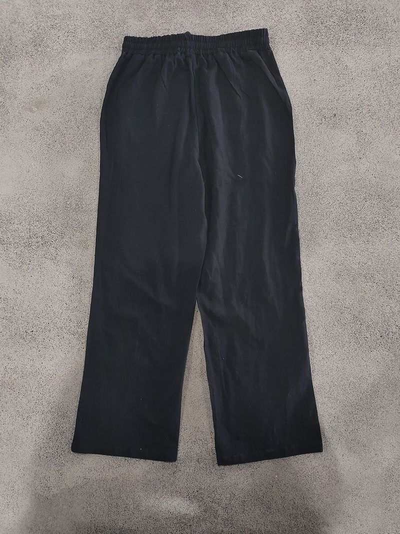 Four Seasons Men's Linen Breathable Bohemian Style Loose Wide-leg Hip-hop Casual Sports Pants_voghion.com
