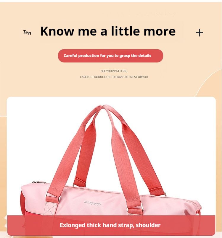 Travel bag, lightweight and ready for delivery bag, outdoor short distance hand-held bag, large capacity fitness bag, lightweight and simple yoga bag_voghion.com