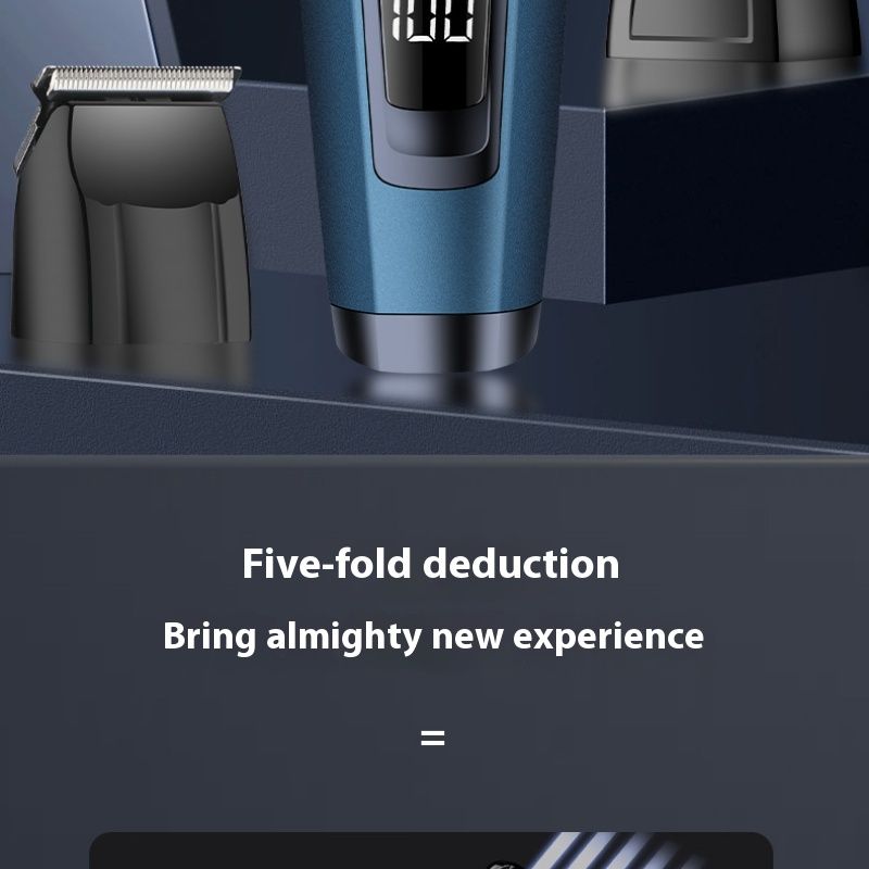 Fenite digital display tre i en multifunktionell elektrisk rakapparat för män, klippmaskin, näshårklippare_voghion.com