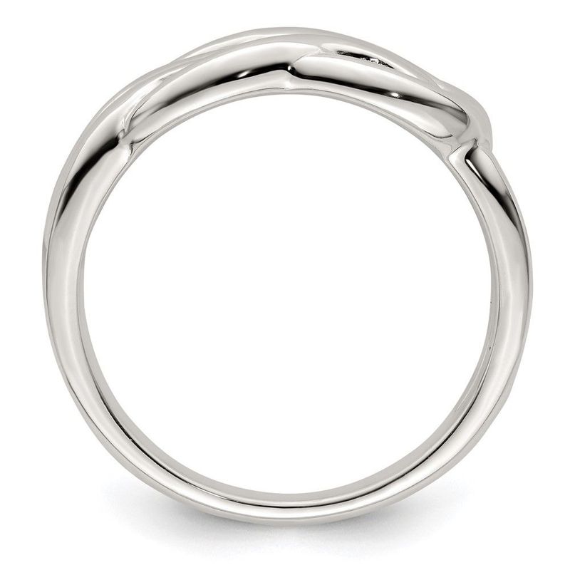 Sterling Silver Polished Celtic Knot Ring_voghion.com