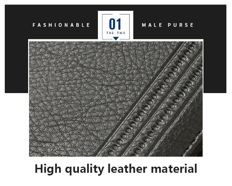Men's Wallet Card Cases Pu Leather Short Zipper Buckle Wallet Wallet Coin Wallet_voghion.com