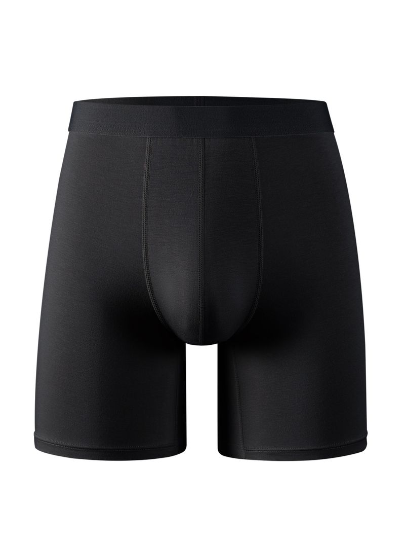Men's Underwear Long Underwear Mid Waist Black Boys' Pants Students Youth Sports Leisure_voghion.com