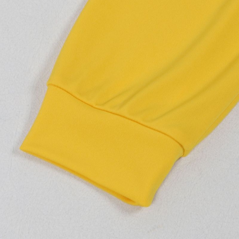 Damenbekleidung Zweiteiliges Set mit Kapuzenpullover mit Bandnähten_voghion.com