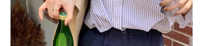 Chemise rayée rose française ample avec protection solaire pour fille, collection été 2025, haut à manches longues style décontracté, veste fine_voghion.com